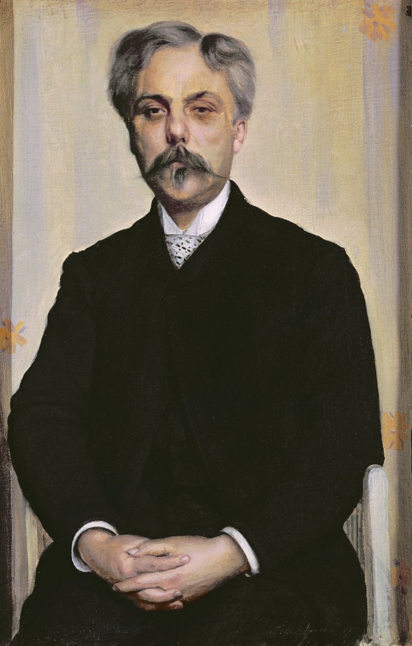 Porträt von Gabriel Faure (1845-1924), ca. 1887 von Jacques-Emile Blanche