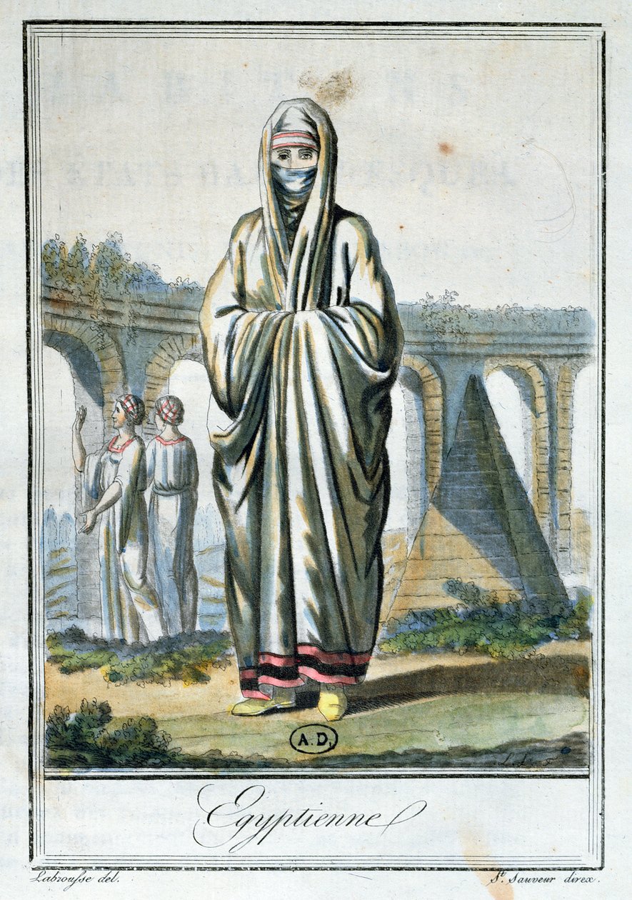 Ägyptische Frau im Tschador, Illustration aus 