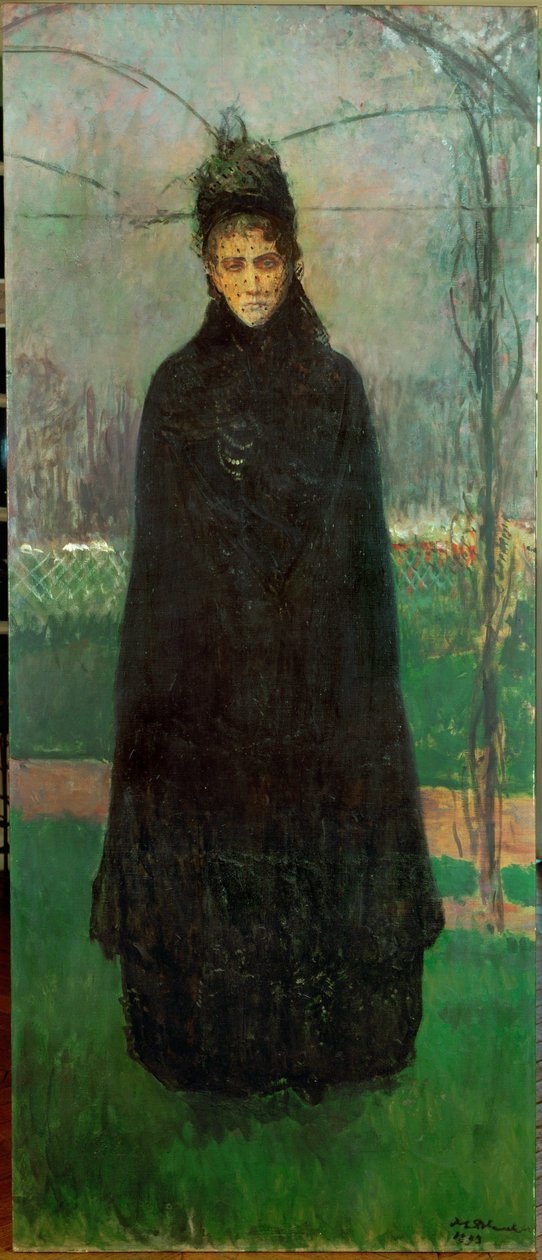 La Comtesse Castiglione, Geliebte von Kaiser Napoleon III und geheime Gesandte des italienischen Premierministers Cavour und König Victor-Emanuel von Jacques-Emile Blanche