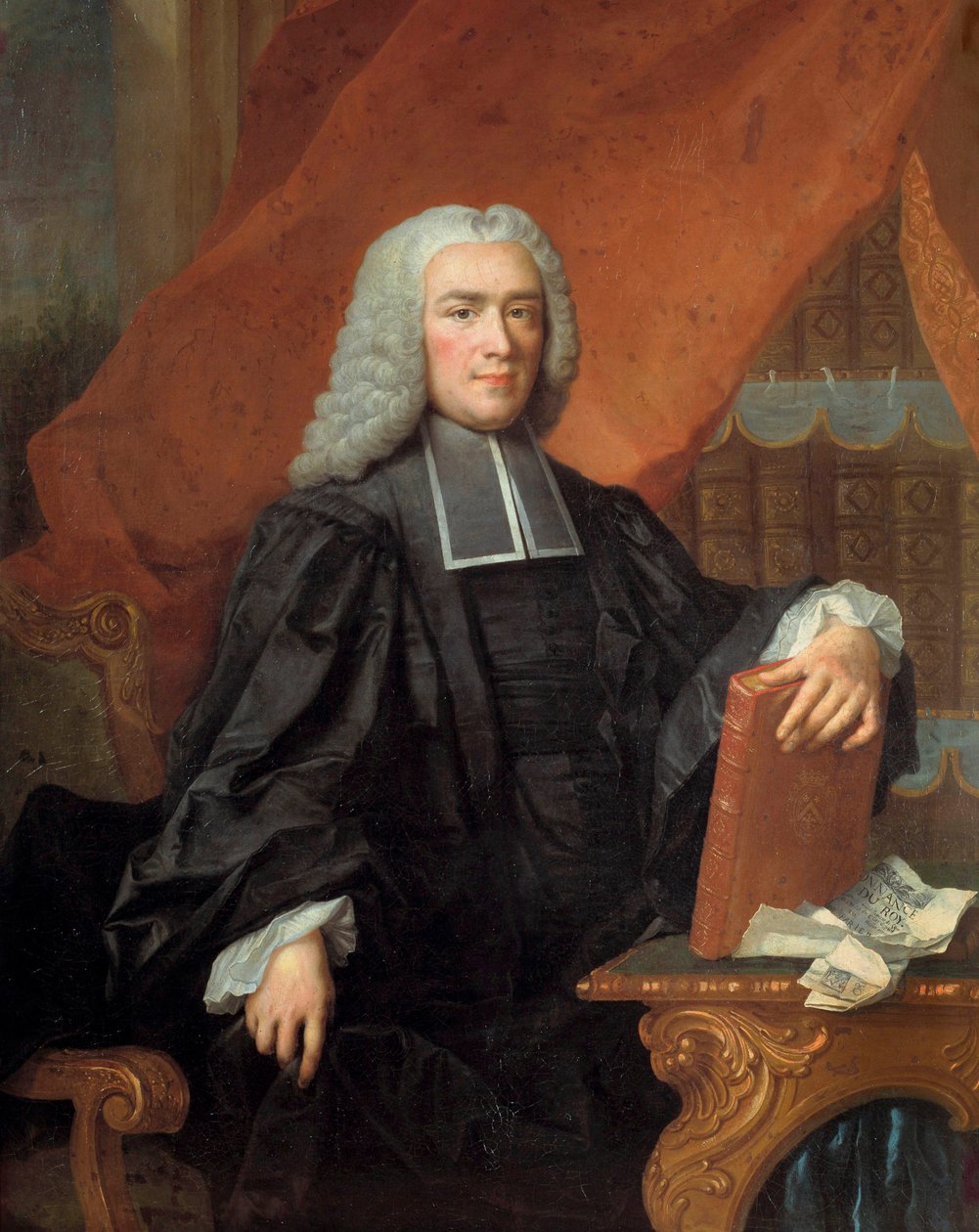 Porträt von Nicolas Rene Berryer (1703-1762), Polizeileutnant von Jacques François Delyen