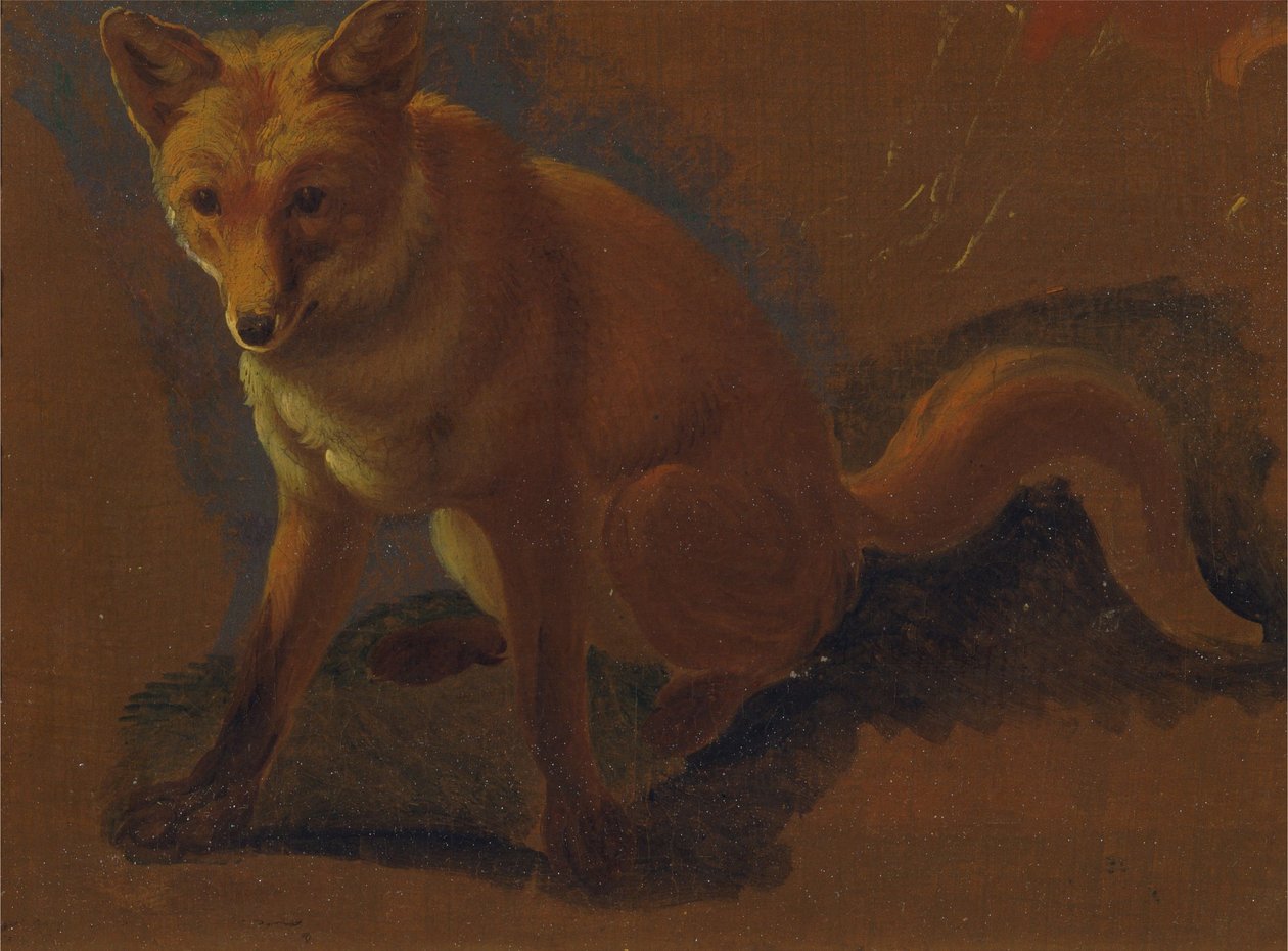 Studie eines Fuchses von Jacques-Laurent Agasse