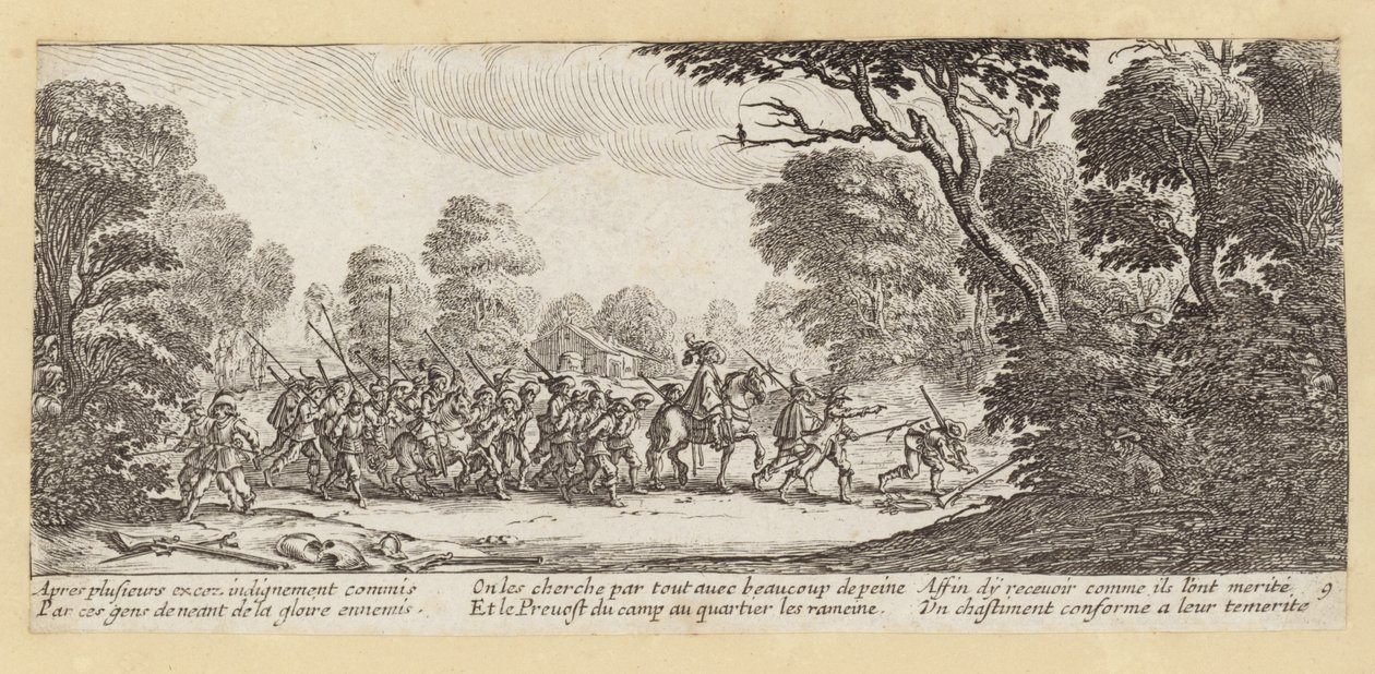 Die Leiden und Missgeschicke des Krieges von Jacques (after) Callot