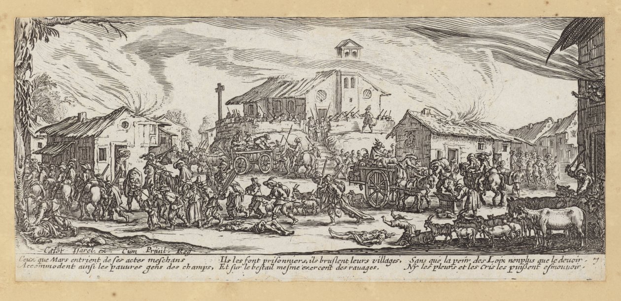 Die Leiden und Unglücke des Krieges von Jacques (after) Callot