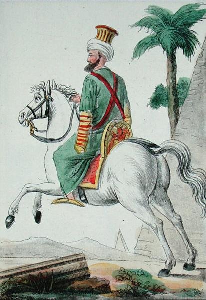 Ein Mameluk aus Kairo in Ägypten im Jahr 1801, Illustration aus 