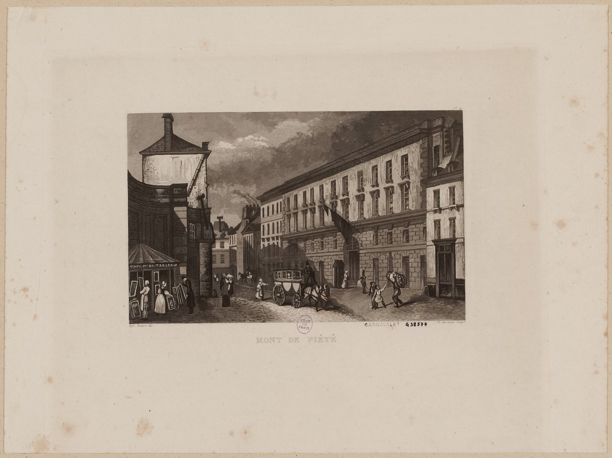 Mont de Piété, vor 1864 von Jacques Alphonse (after) Testard