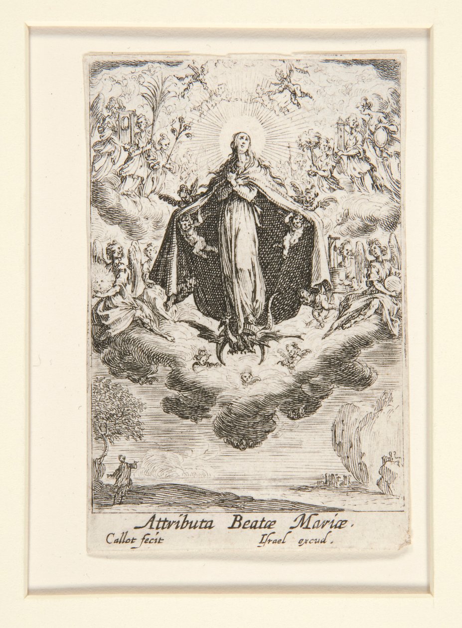Attribute der Jungfrau, Nr. 14 aus Das Leben der Jungfrau von Jacques Callot
