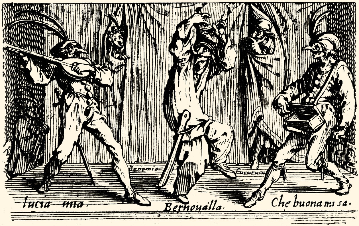 Balli di Sfessania - nach Radierungen von Jacomo Callot von Jacques Callot