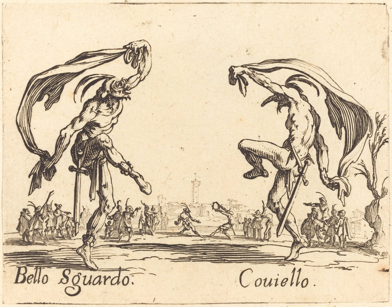 Bello Sguardo und Coviello von Jacques Callot