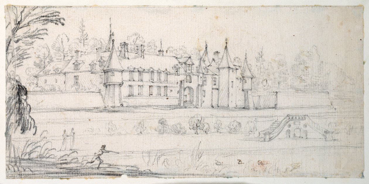 Schloss Chantelou, im Tal der Orge, zwischen Linas und Chestres von Jacques Callot