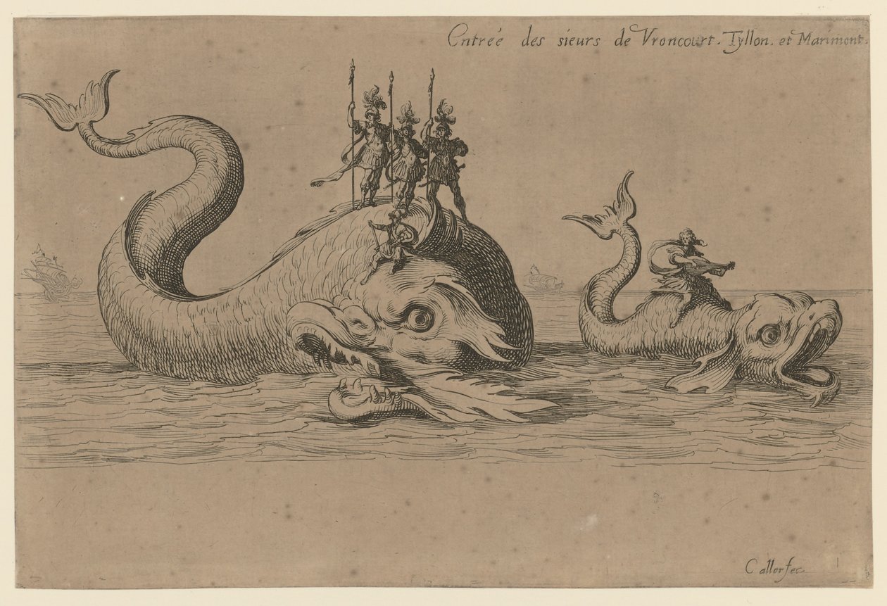Einzug von Monsieur de Vroncourt, Tyllon et Marimont von Jacques Callot