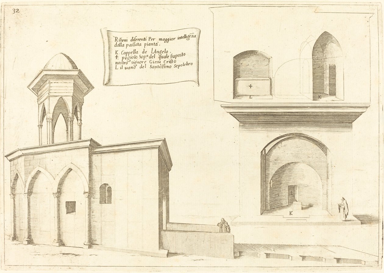 Erhebung der Kirche des Heiligen Grabes, 1619 von Jacques Callot