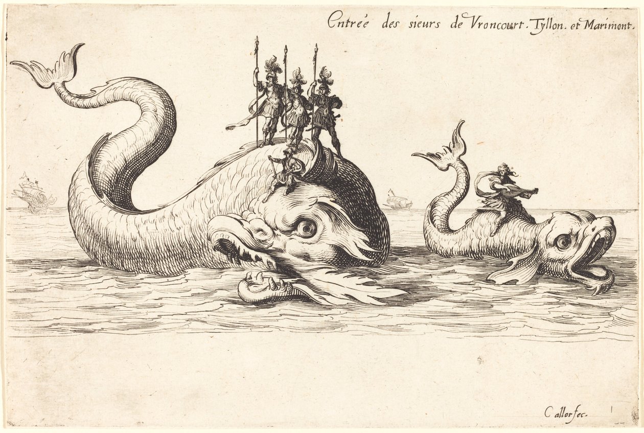 Eintritt von Mm. de Vroncourt, Tyllon und Marimont von Jacques Callot