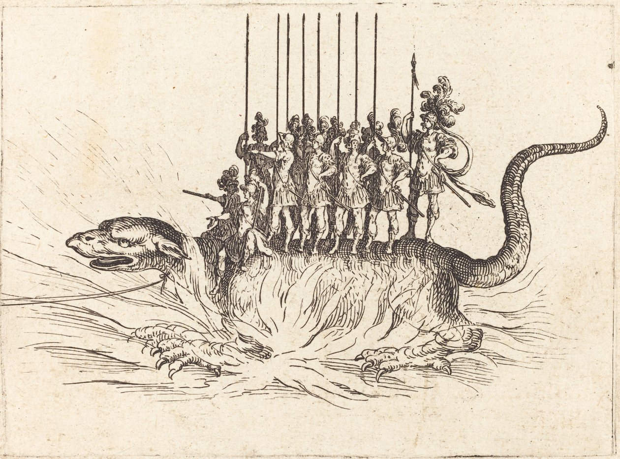 Einzug von Monseigneur Henry de Lorraine, Marquis de Moy, unter dem Namen Pirandre von Jacques Callot