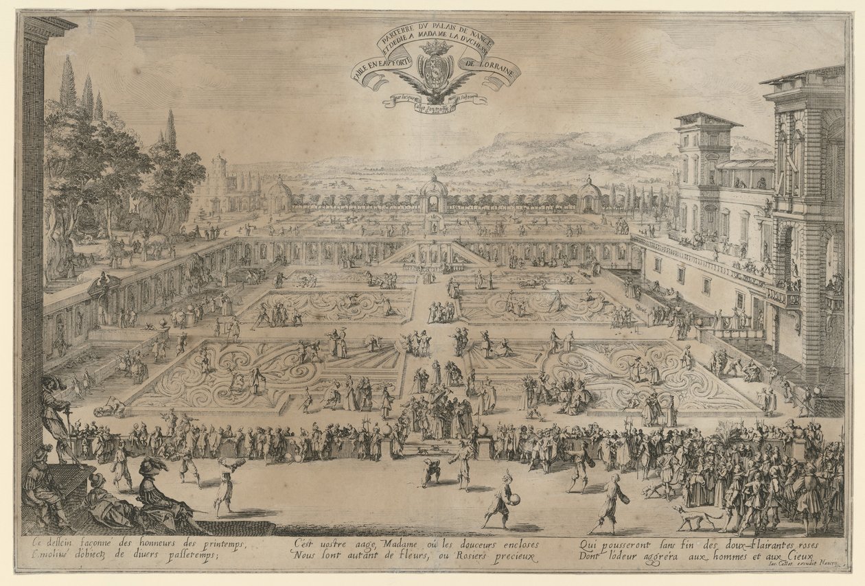 Garten von Nancy von Jacques Callot