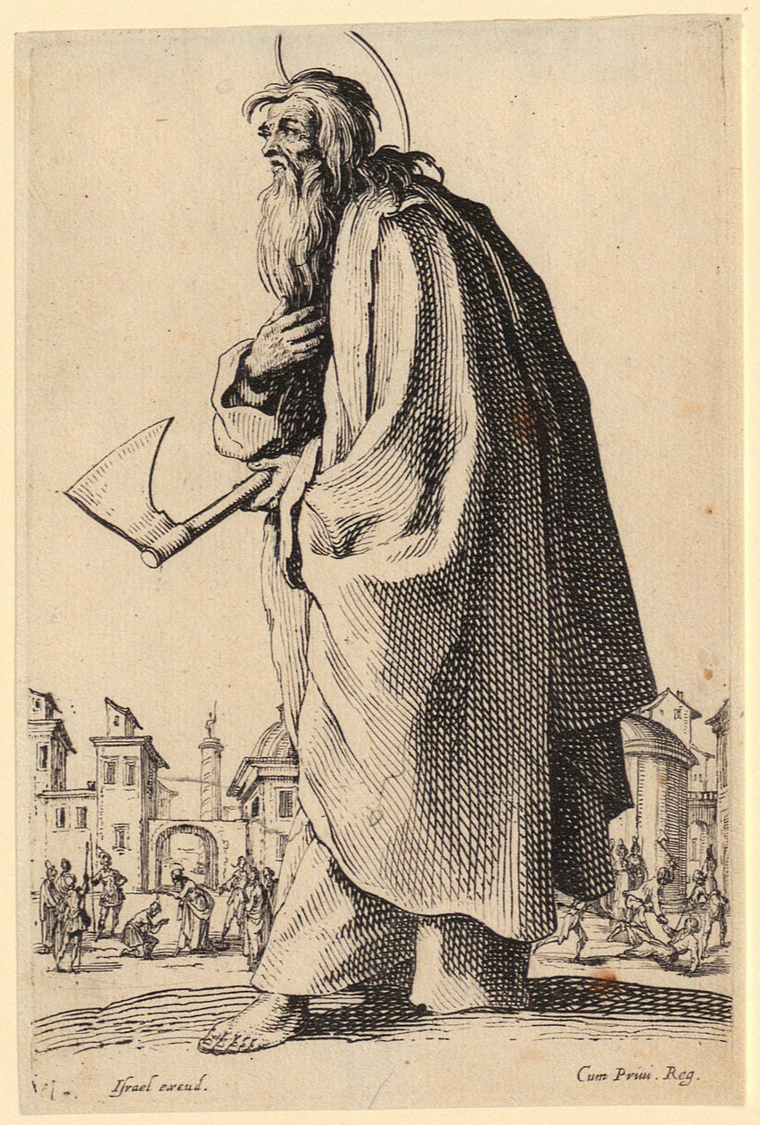 Heiliger Bartholomäus, Blatt 12 der Folge "Jesus, die zwölf Apostel und Maria" von Jacques Callot