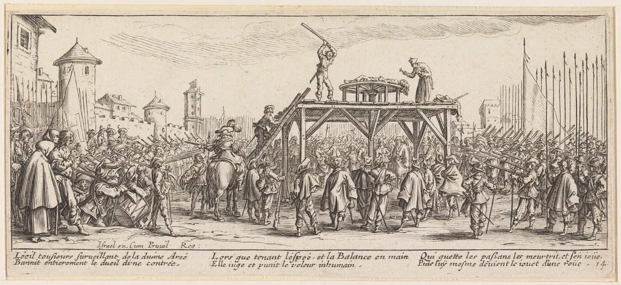 Das Rädern von Jacques Callot