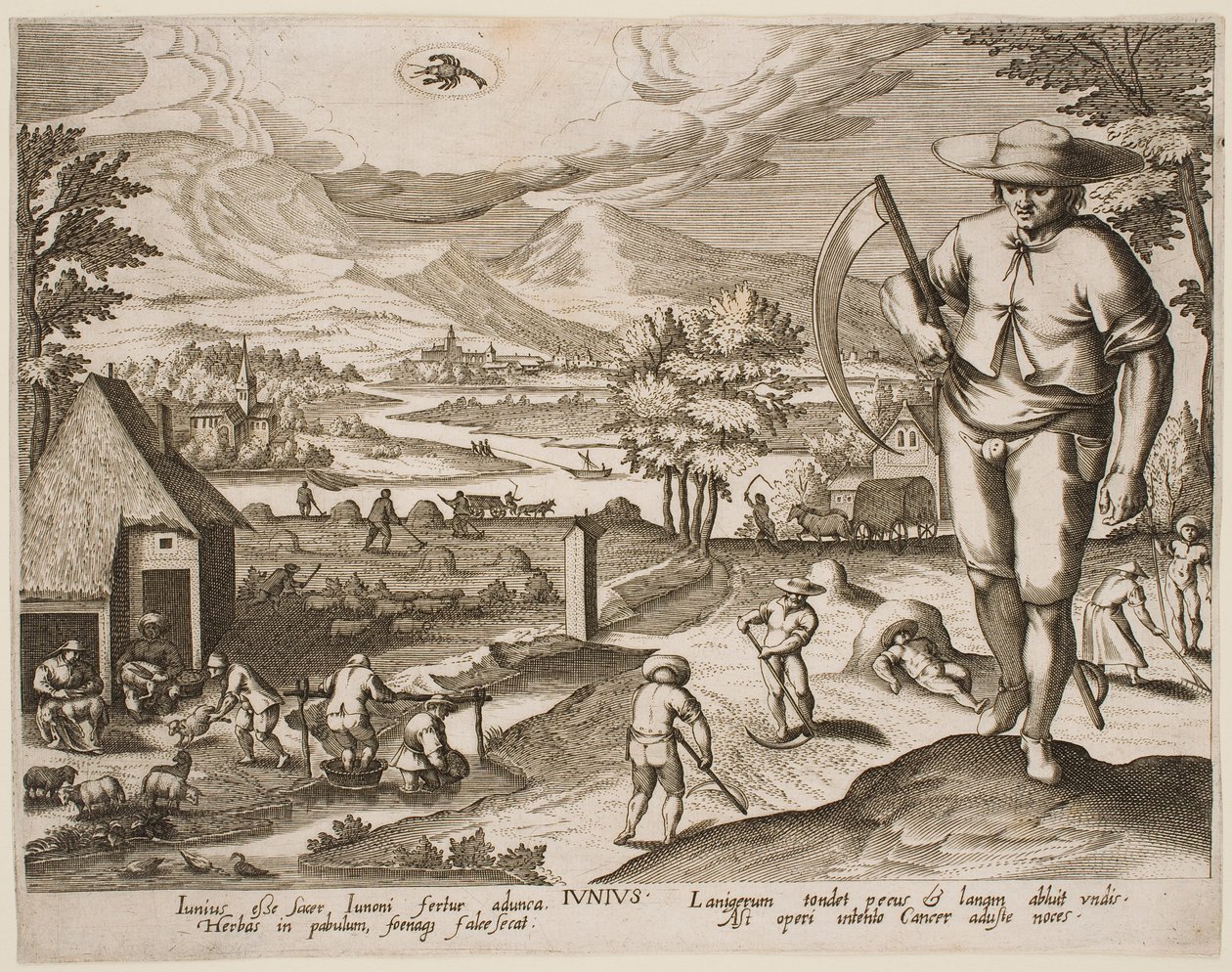 Juni, aus der Serie „Die Monate“ von Jacques Callot