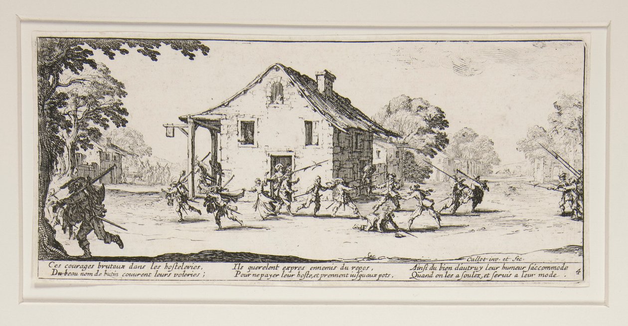 La maraude, Platte 4 aus der Serie Les grandes misères de la guerre von Jacques Callot