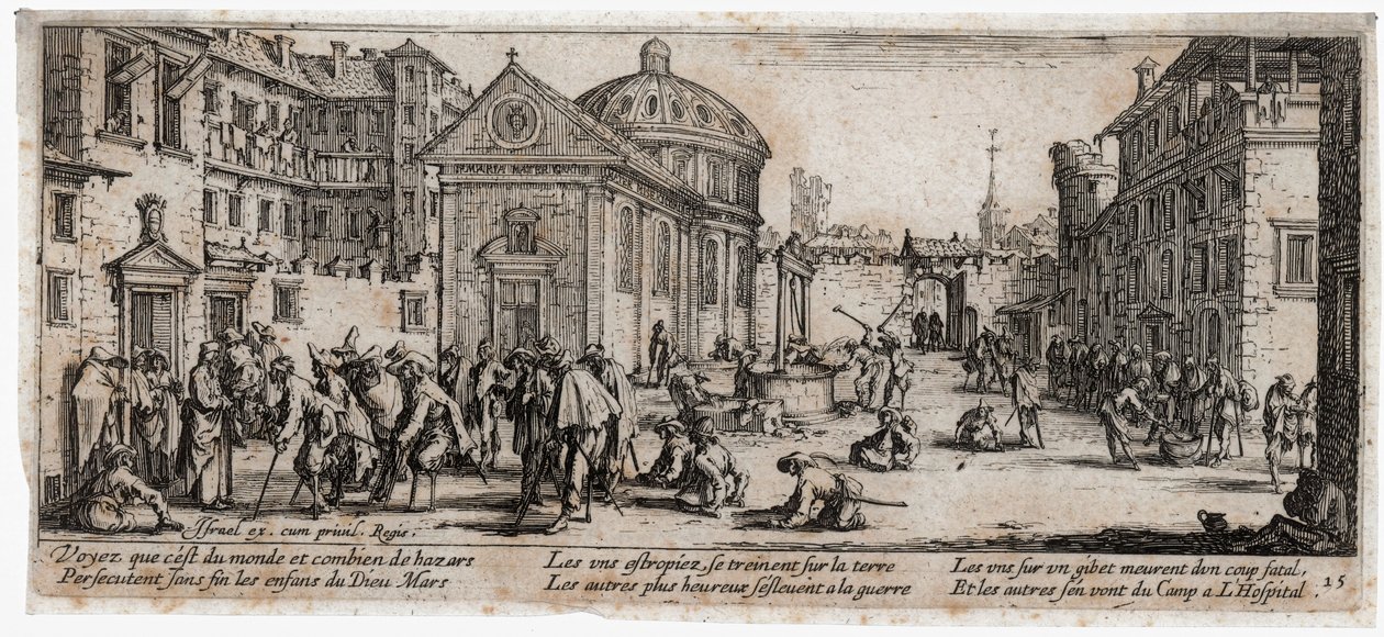 Les Miseres et les Malheurs de la Guerre (Gravur) von Jacques Callot