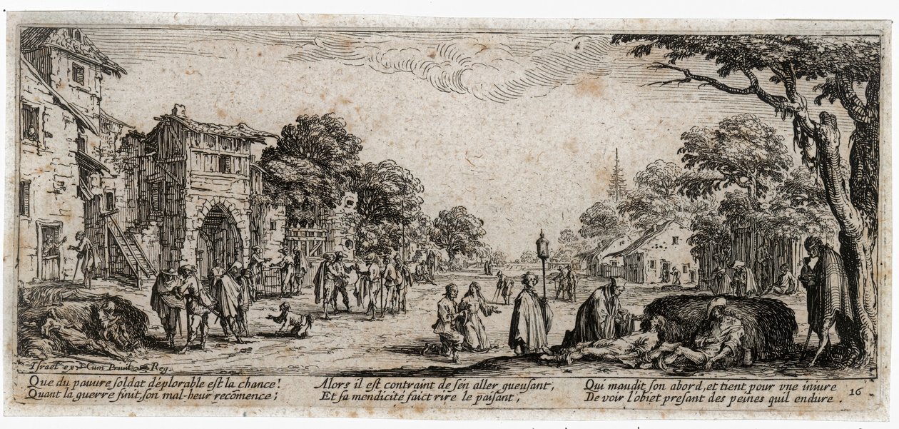 Die Elend und Leiden des Krieges von Jacques Callot