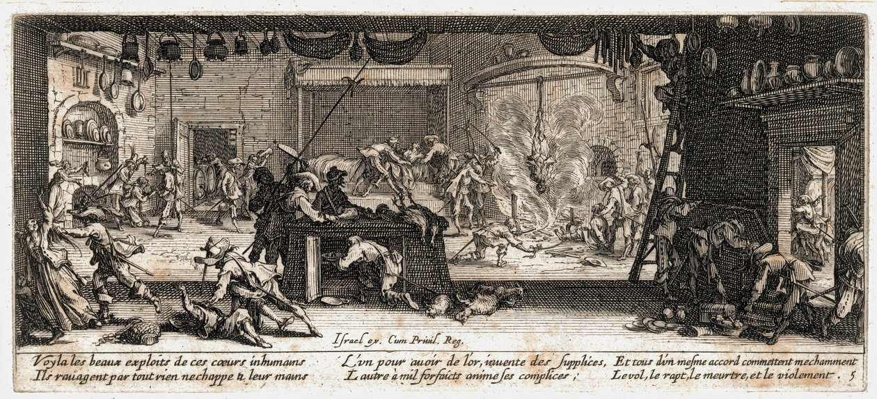 Die Elend und Leiden des Krieges von Jacques Callot
