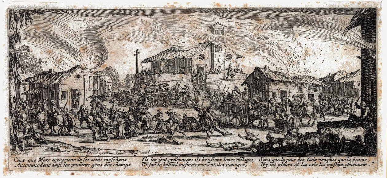 Die Elend und Leiden des Krieges von Jacques Callot