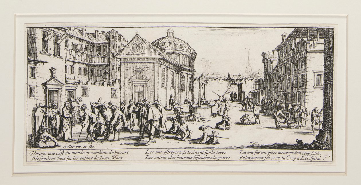 Die großen Elenden des Krieges: Nr. 15 - L von Jacques Callot