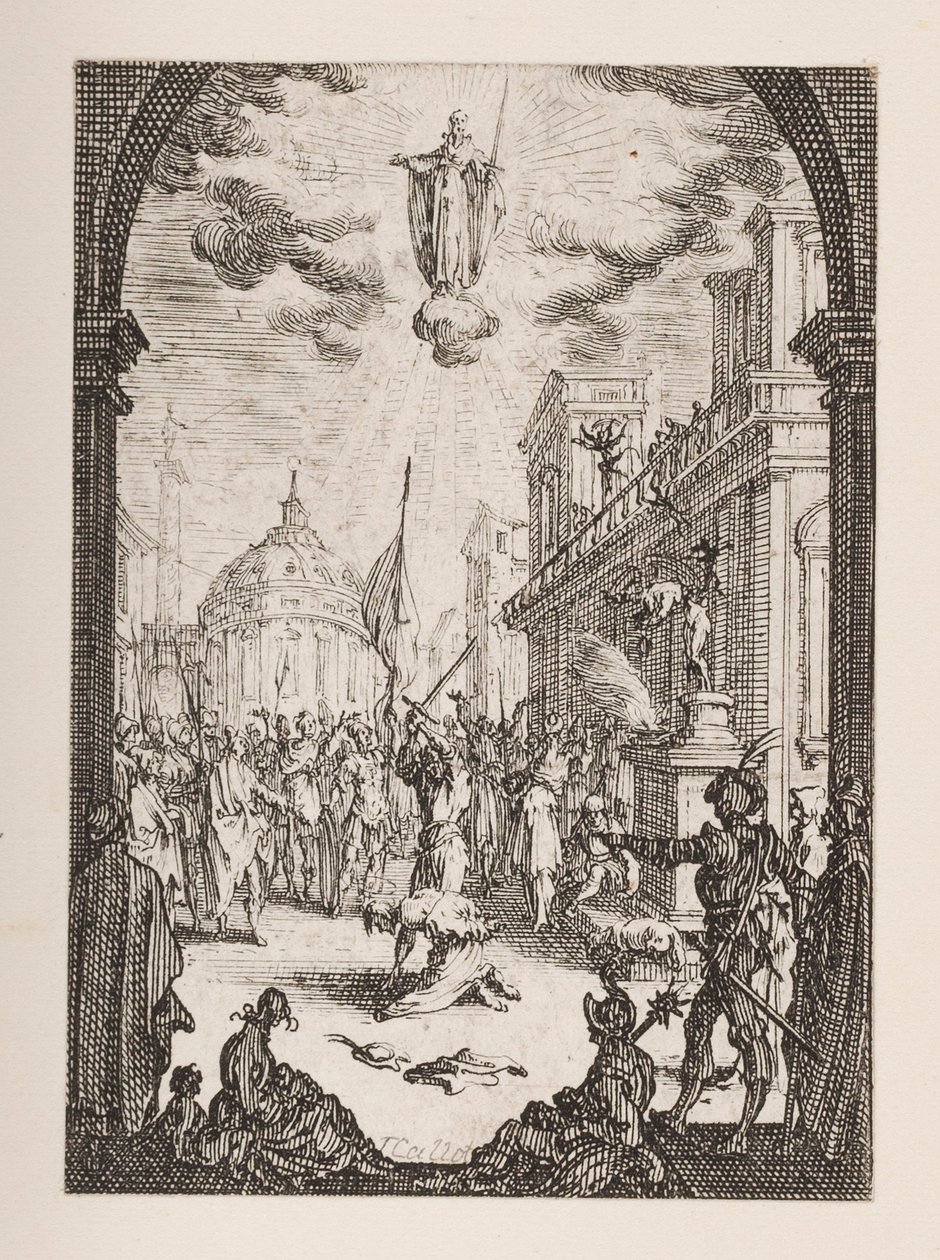 Martyrium des Heiligen Jacques, Nr. 3 aus Das Martyrium der Apostel von Jacques Callot