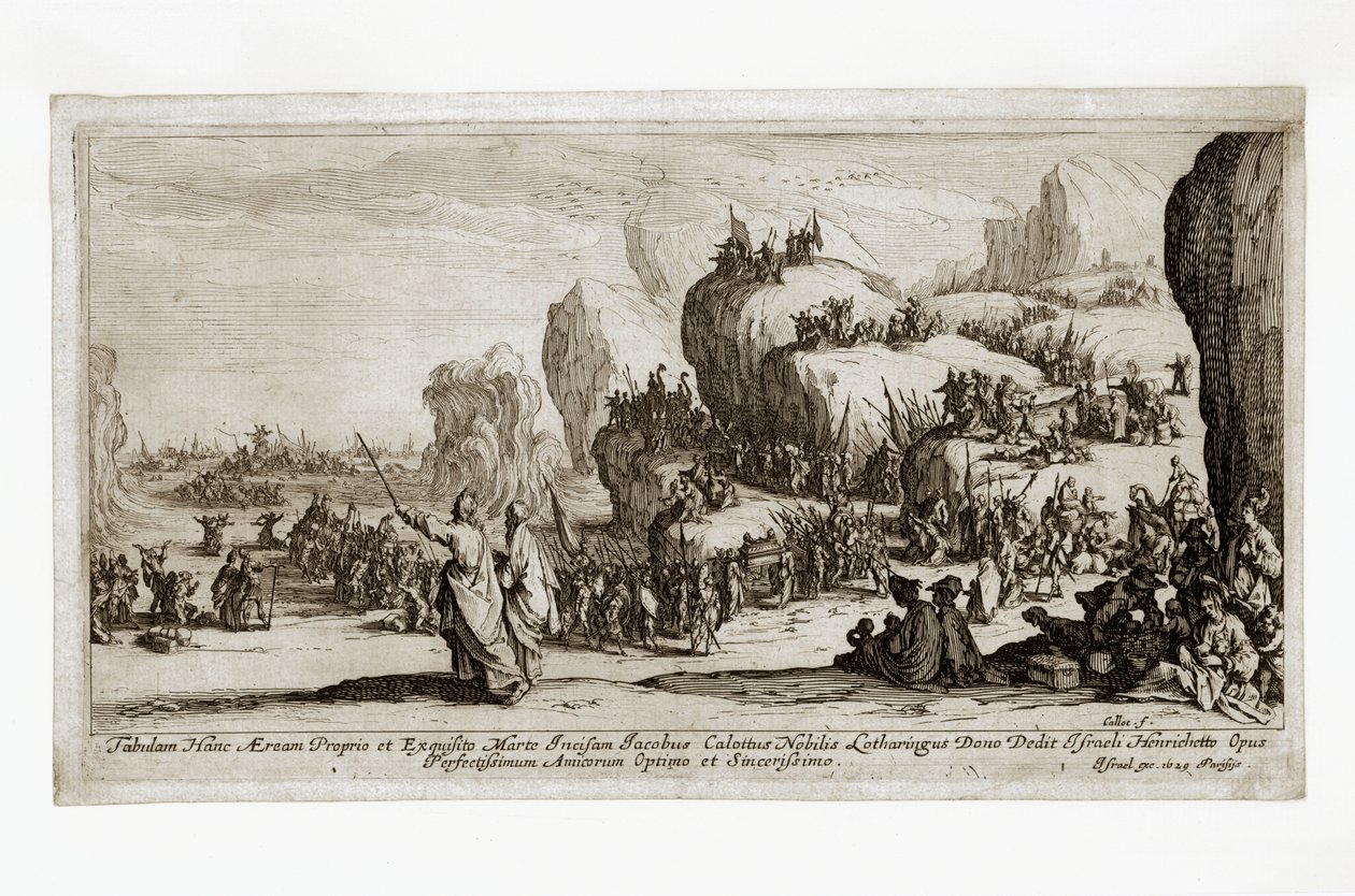 Durchzug der Israeliten durch das Rote Meer von Jacques Callot