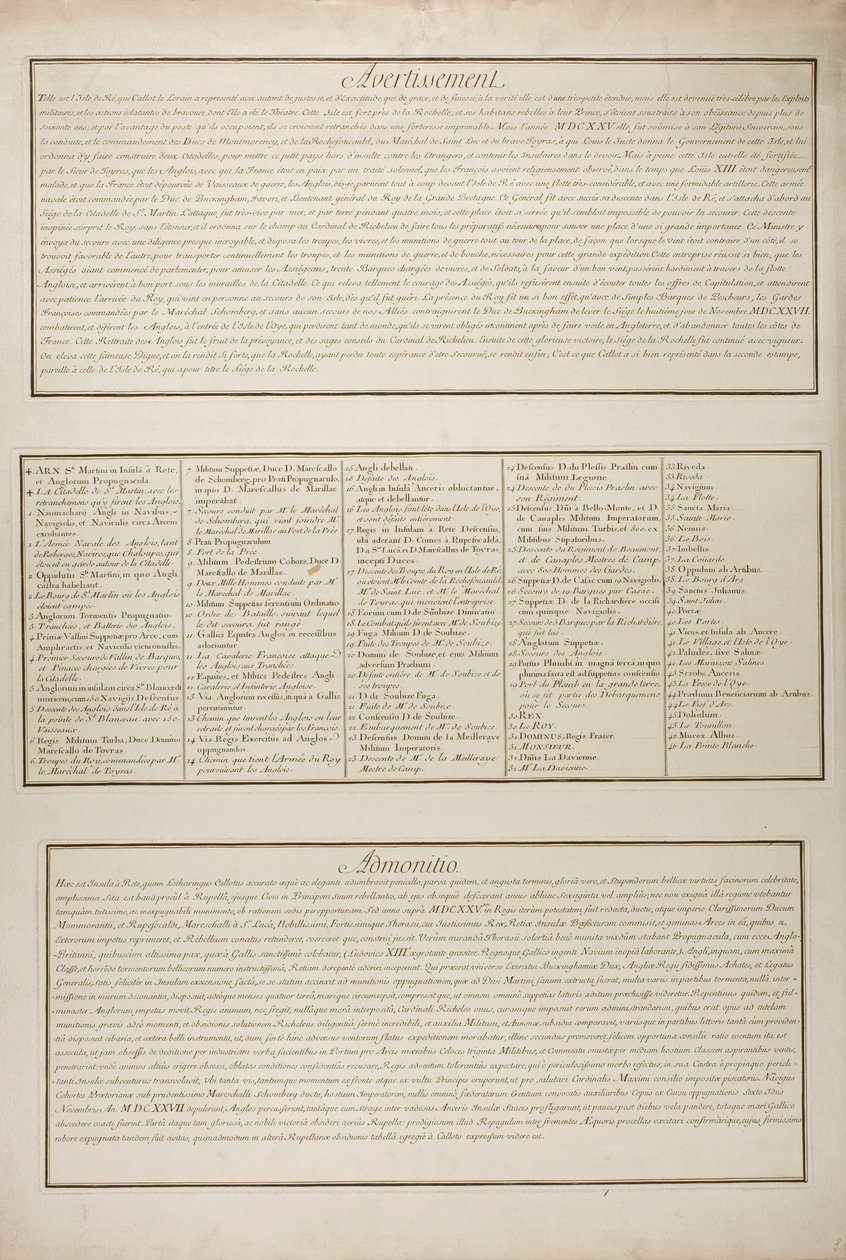 Platte Sieben aus La Siège de la Rochelle von Jacques Callot