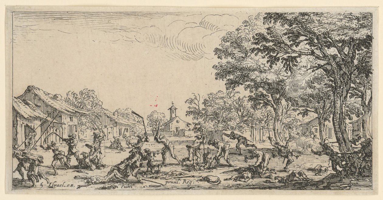 Rache der Bauern von Jacques Callot