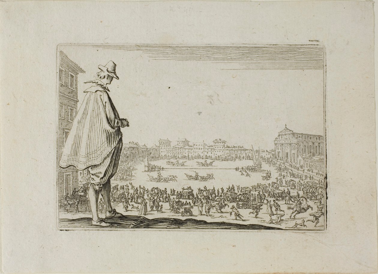 Die Wagenrennen in Santa Maria, aus Die Launen von Jacques Callot