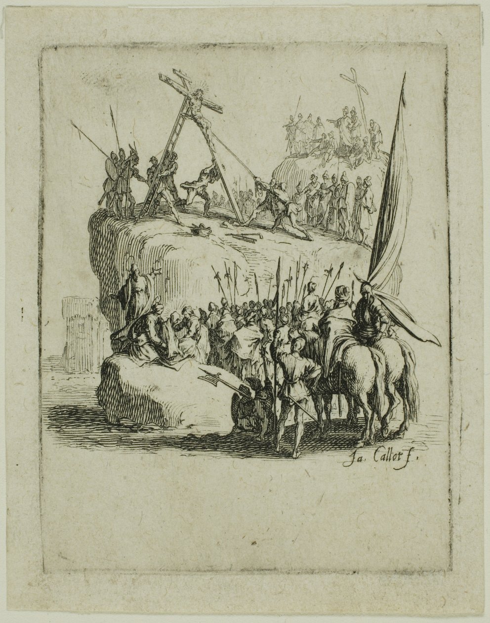 Die Kreuzigung, aus Die Kleine Passion von Jacques Callot