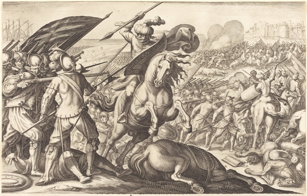 Die Niederlage der türkischen Kavallerie von Jacques Callot