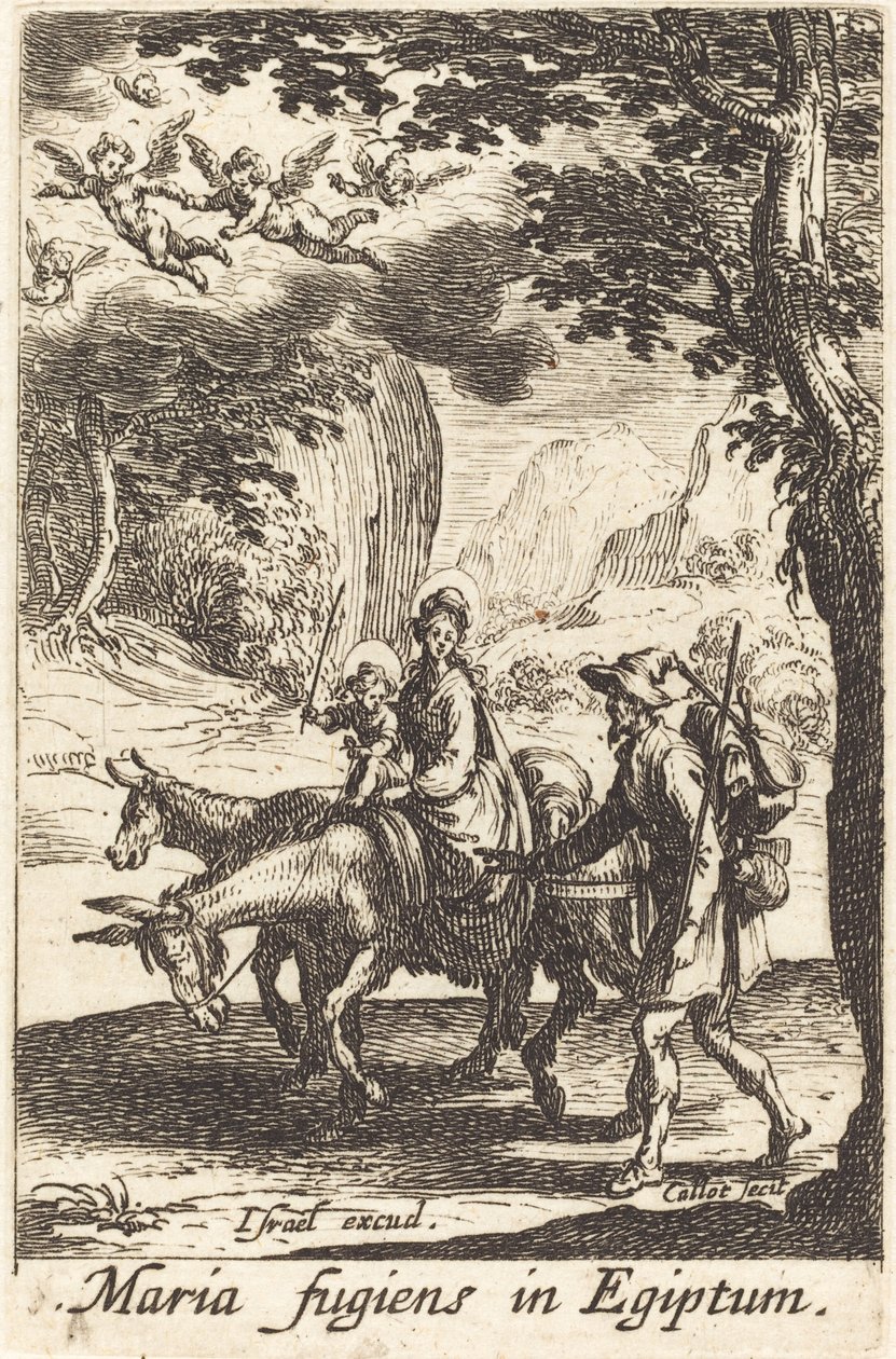 Die Flucht nach Ägypten von Jacques Callot