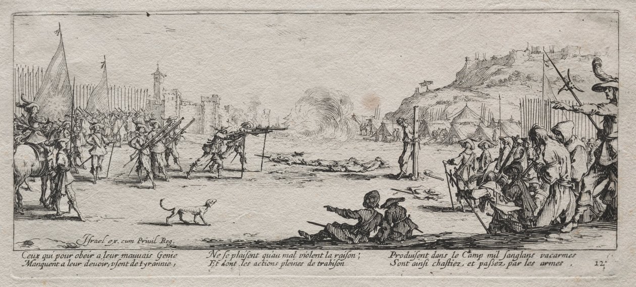 Die großen Elendnisse des Krieges: Das Erschießungskommando von Jacques Callot