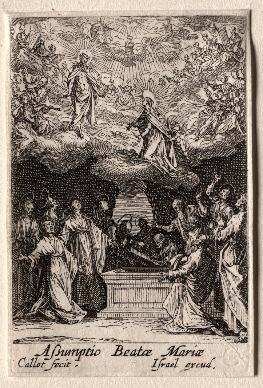 Das Leben der Jungfrau Maria: Die Himmelfahrt der Jungfrau Maria von Jacques Callot