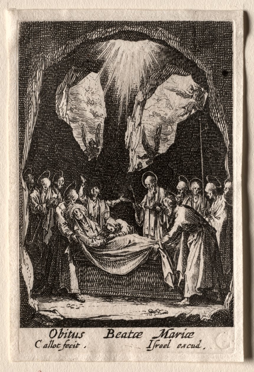 Das Leben der Jungfrau Maria: Die Grablegung der Jungfrau Maria von Jacques Callot