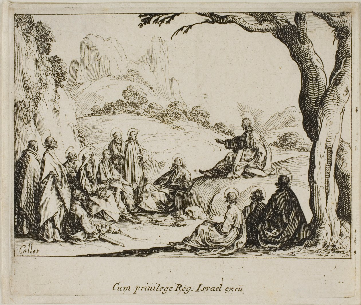 Die Bergpredigt, aus Das Neue Testament von Jacques Callot