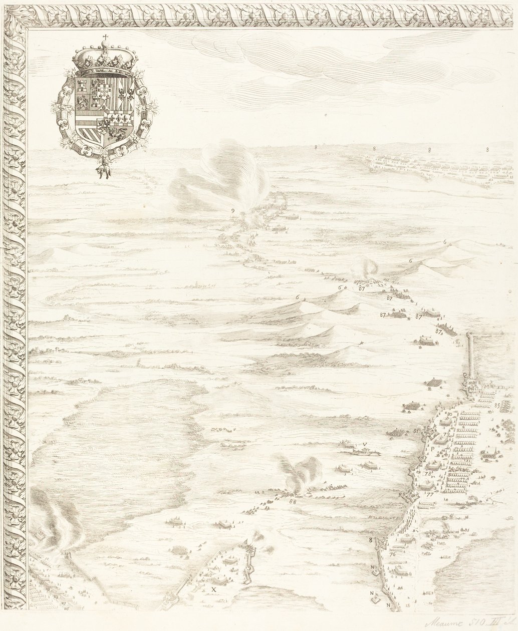Die Belagerung von Breda [Platte 1 von 6] von Jacques Callot
