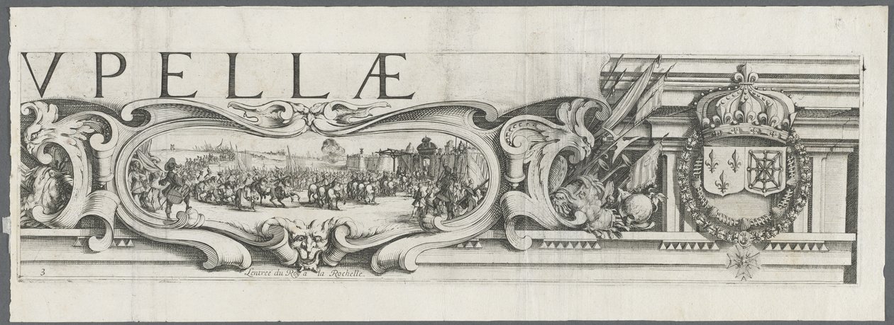 Die Belagerung von La Rochelle: Platte 3 von Jacques Callot