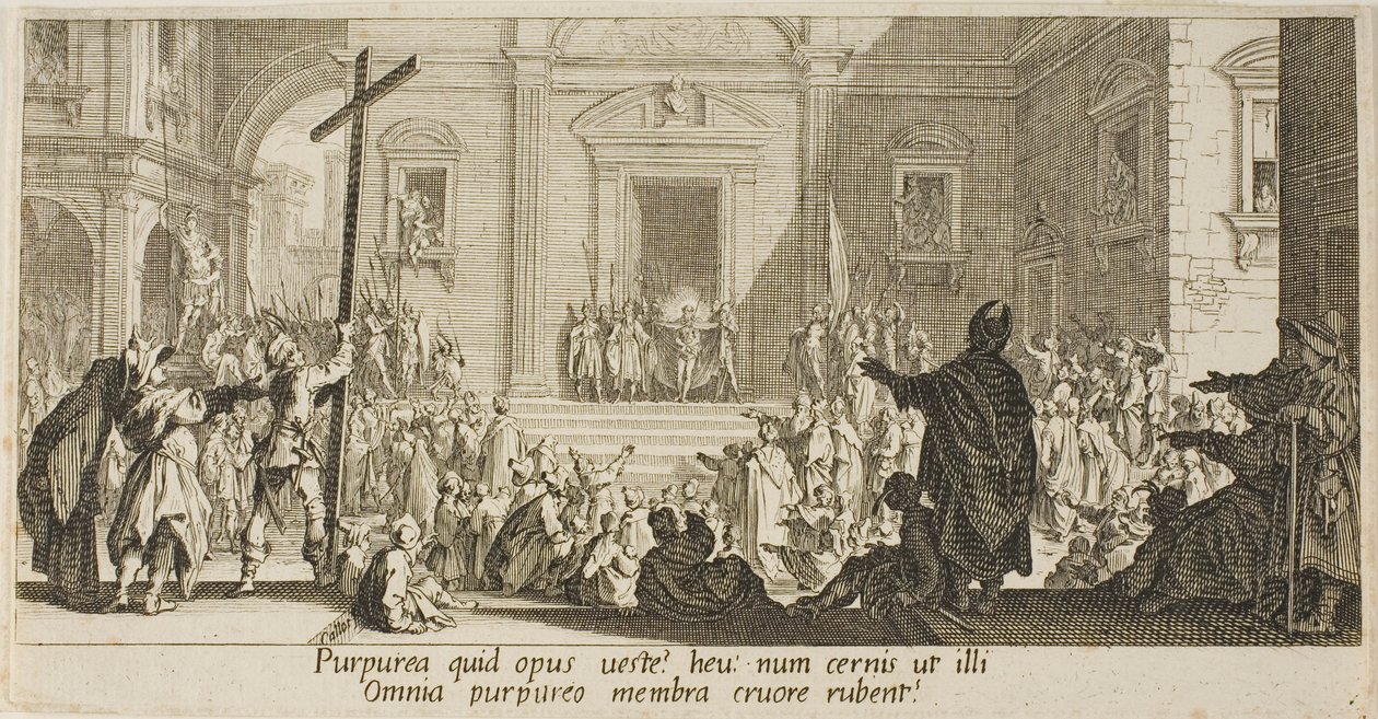 Der kleine Hafen, aus Verschiedene Szenen in Florenz entworfen von Jacques Callot