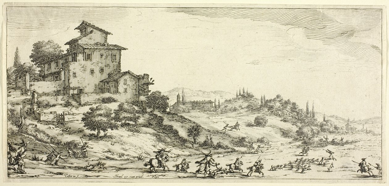 Die Hirschjagd, aus verschiedenen Szenen in Florenz entworfen von Jacques Callot