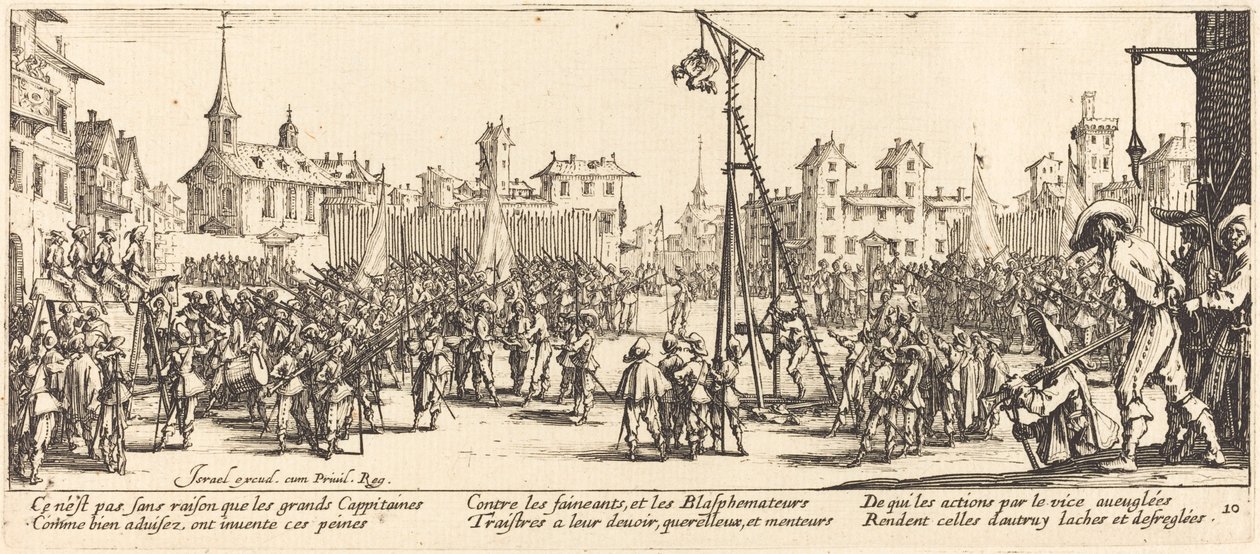 Die Strappado von Jacques Callot