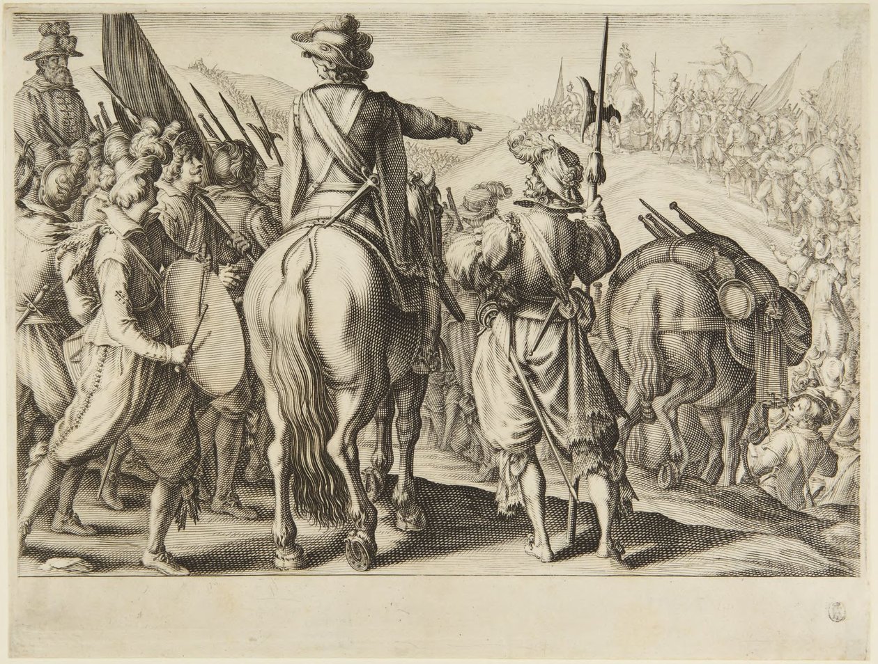 Die Truppen auf dem Marsch von Jacques Callot