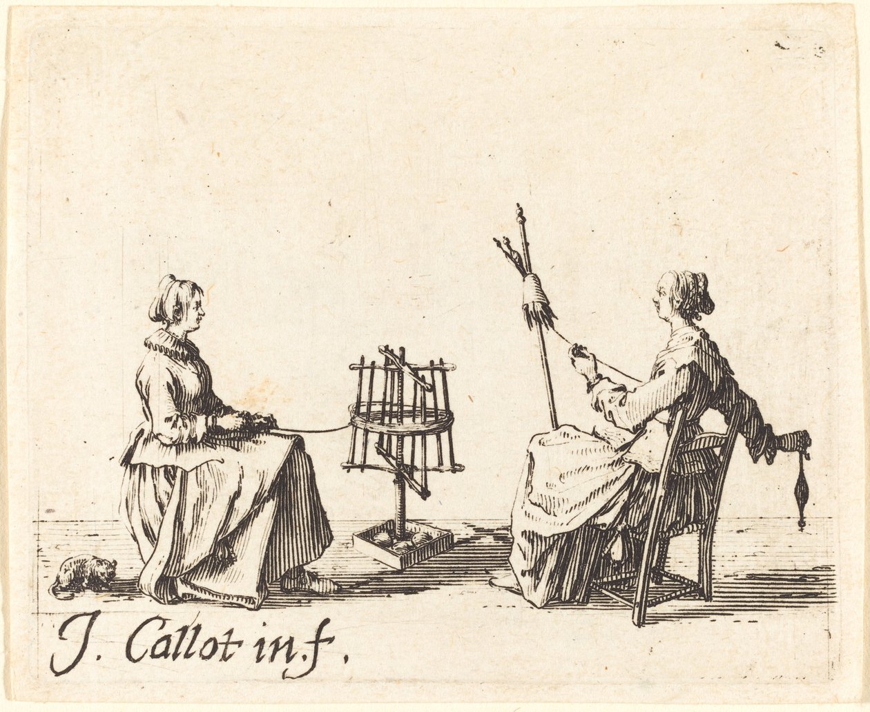 Der Wickler und der Spinner von Jacques Callot