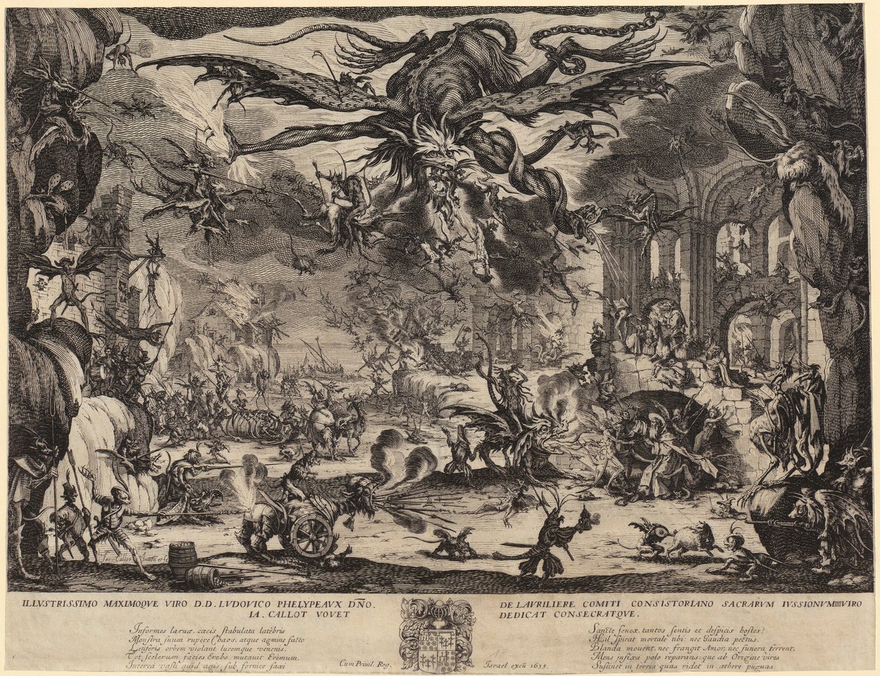 Versuchung des Heiligen Antonius (2. Fassung, Nancy) von Jacques Callot