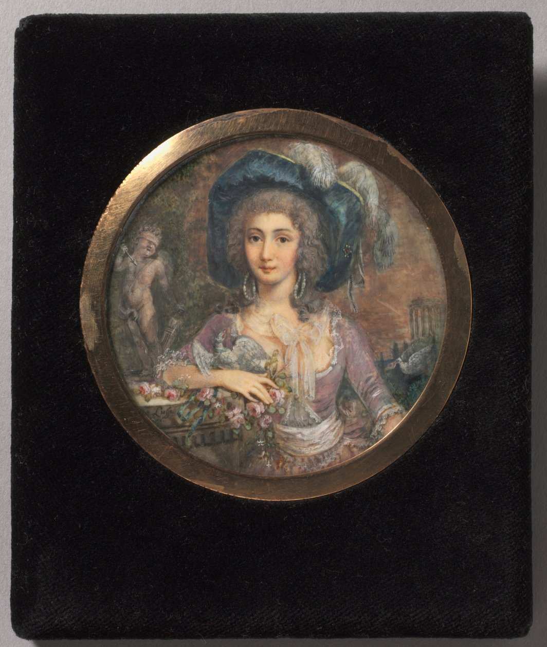 Porträt von Mademoiselle Colombi, 1788 von Jacques Delusee