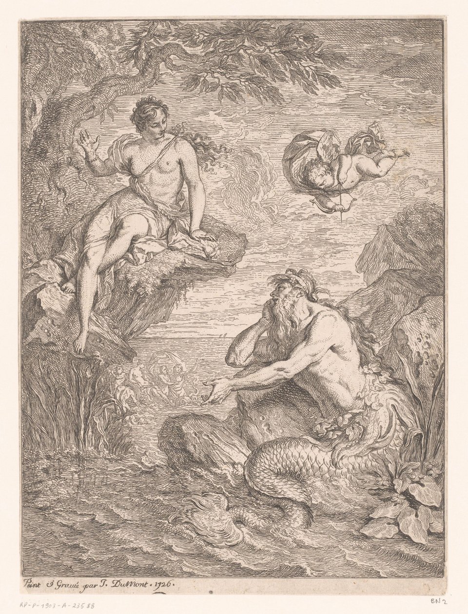 Glaucus und Scylla von Jacques Dumont