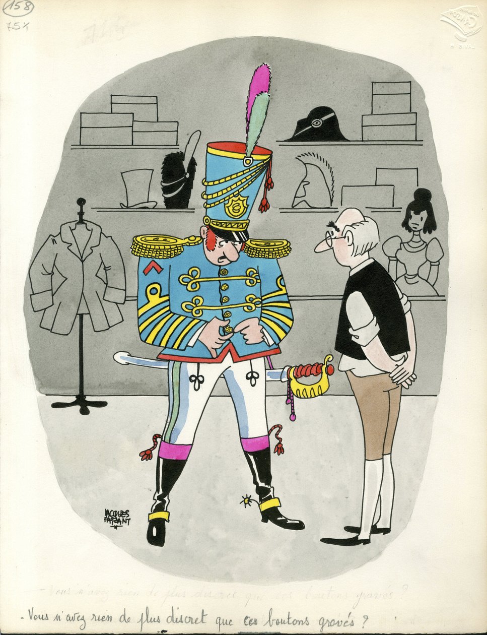 Tage Frankreichs, Satirisch in Farben von Jacques Faizant